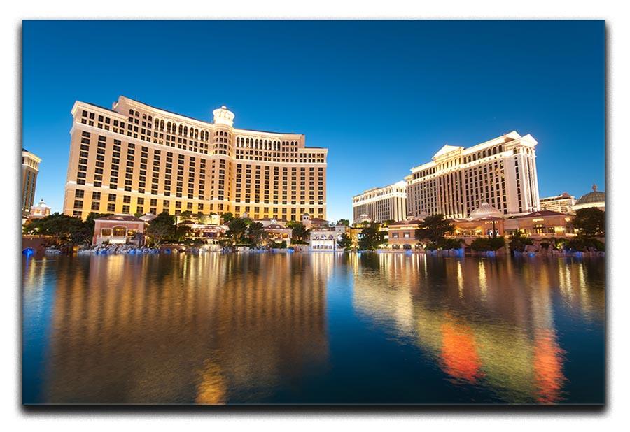 Bellagio Hotel Casino during sunset Canvas Print or Poster  - Canvas Art Rocks - 1