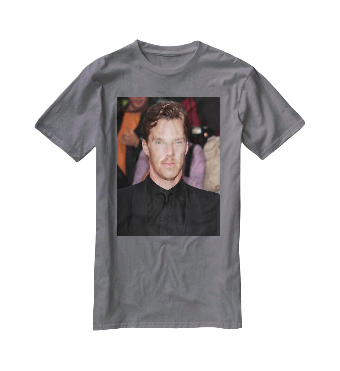 Benedict Cumberbatch in black T-Shirt - Canvas Art Rocks - 3
