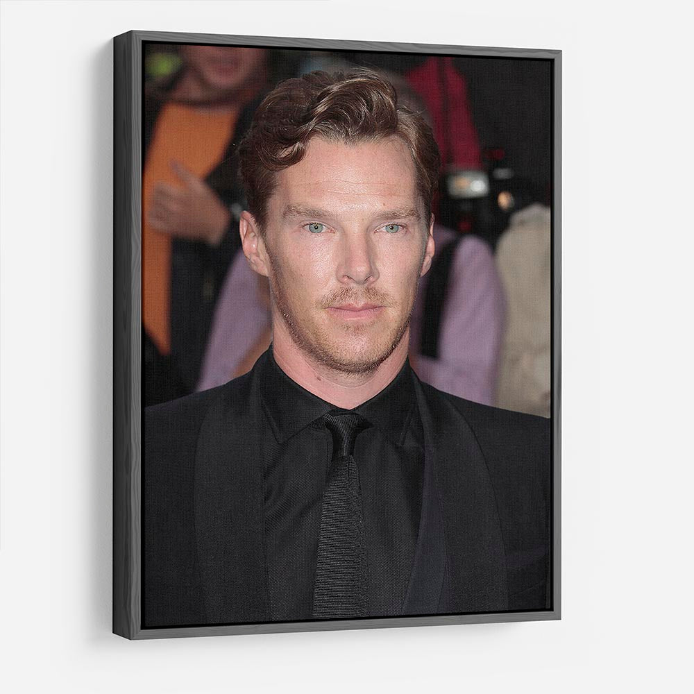 Benedict Cumberbatch in black HD Metal Print