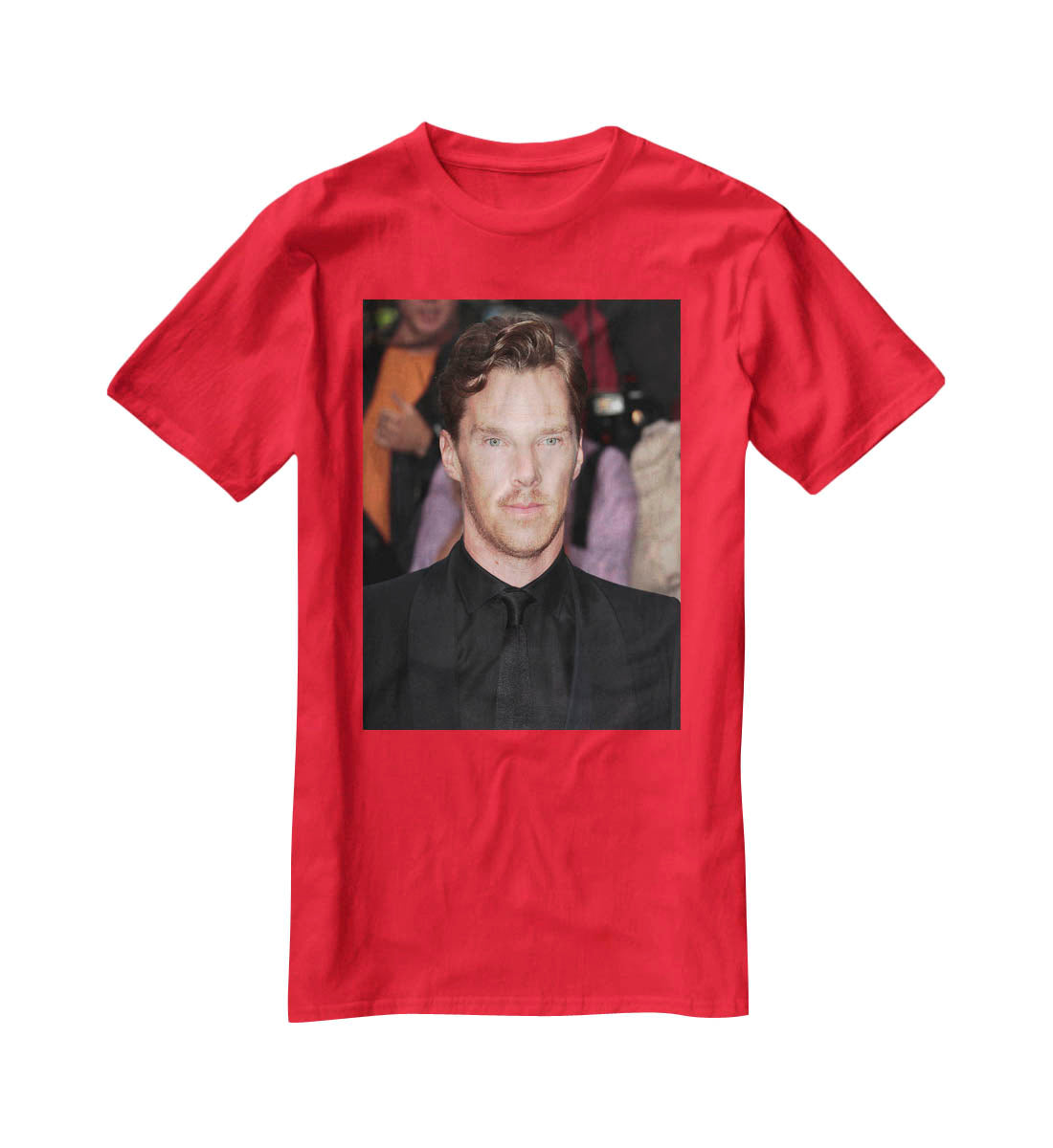 Benedict Cumberbatch in black T-Shirt - Canvas Art Rocks - 4