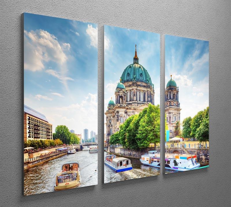 Berlin Cathedral Berliner Dom 3 Split Panel Canvas Print - Canvas Art Rocks - 2