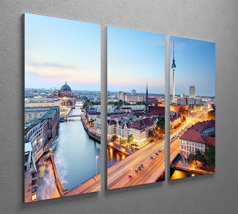 Berlin skyline 3 Split Panel Canvas Print - Canvas Art Rocks - 2