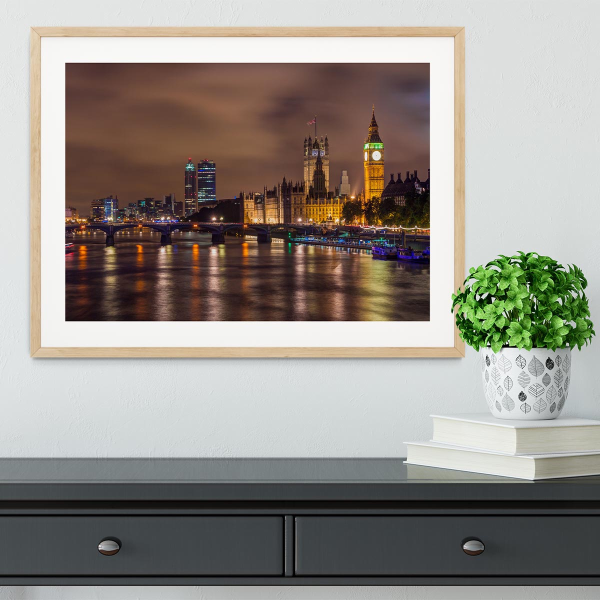 Big Ben and Westminster Bridge Framed Print - Canvas Art Rocks - 3