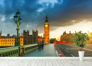 Big Ben at sunset Wall Mural Wallpaper - Canvas Art Rocks - 4