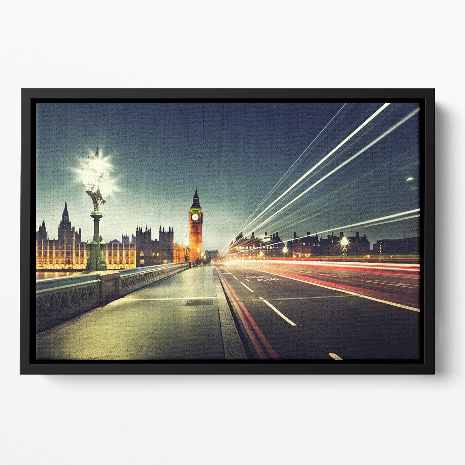 Big Ben from Westminster Bridge Floating Framed Canvas