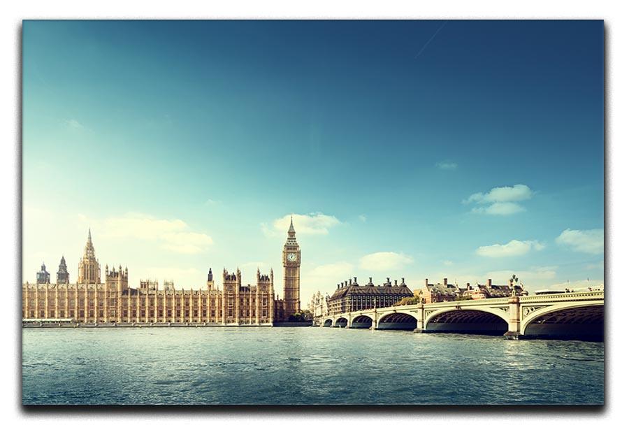 Big Ben in sunny day Canvas Print or Poster  - Canvas Art Rocks - 1