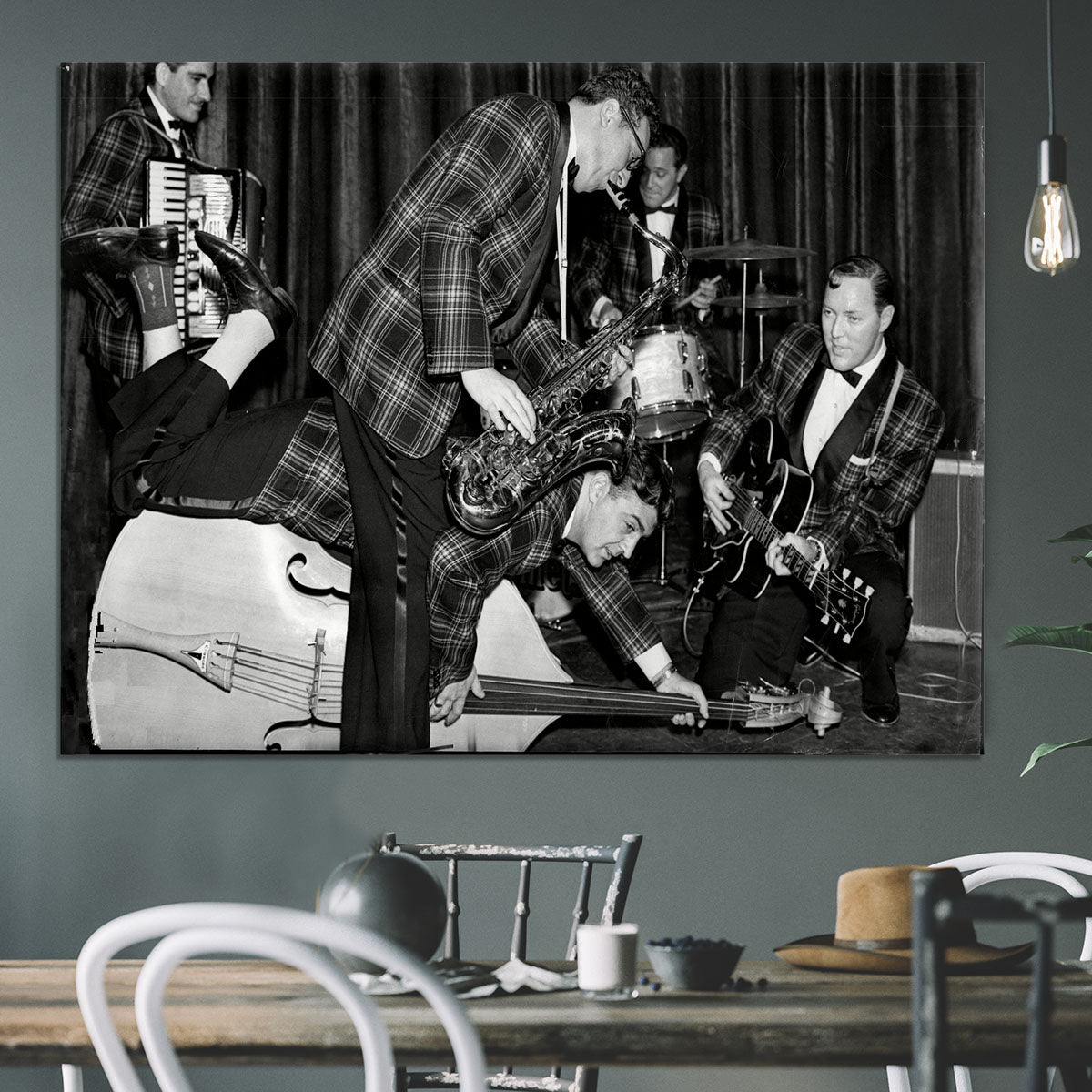 Bill Haley and The Comets going crazy Canvas Print or Poster - Canvas Art Rocks - 3