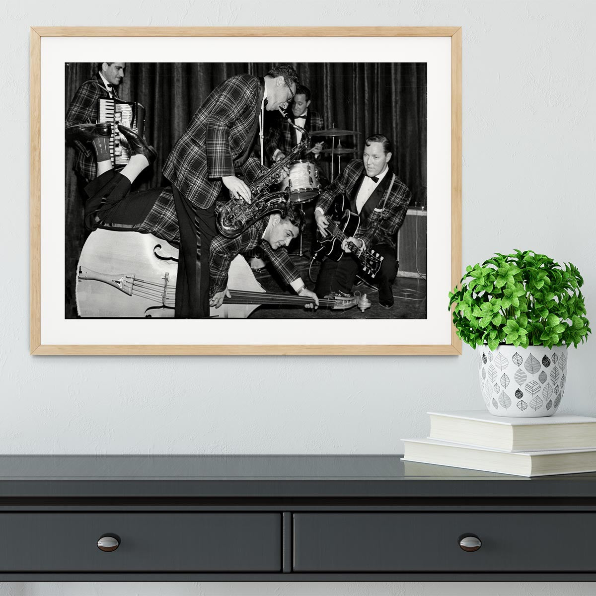 Bill Haley and The Comets going crazy Framed Print - Canvas Art Rocks - 3