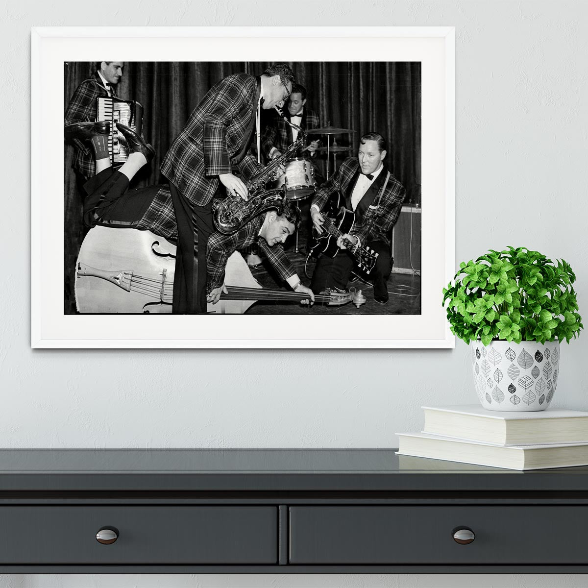 Bill Haley and The Comets going crazy Framed Print - Canvas Art Rocks - 5