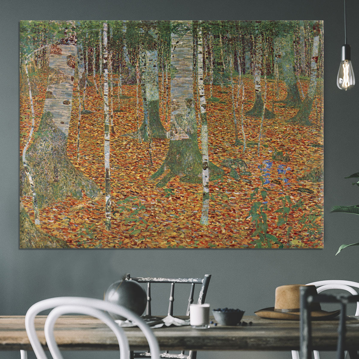 Birch Forest by Klimt Canvas Print or Poster - Canvas Art Rocks - 3