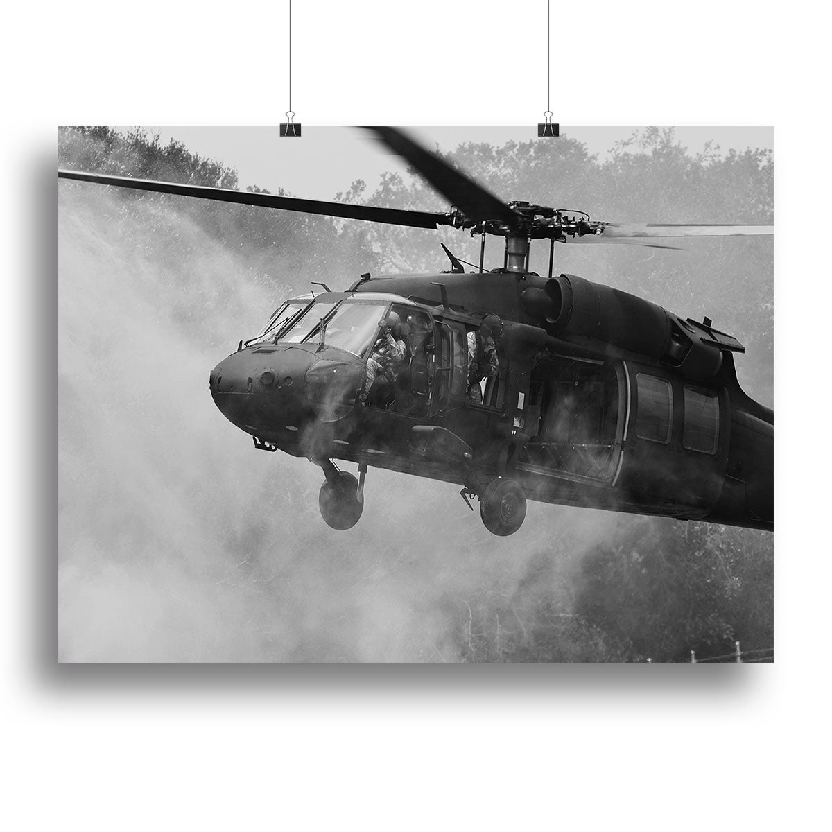 Black Hawk Helicopter Canvas Print or Poster - Canvas Art Rocks - 2