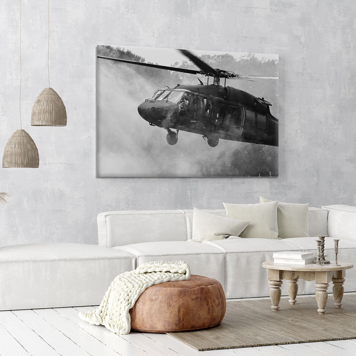 Black Hawk Helicopter Canvas Print or Poster - Canvas Art Rocks - 6