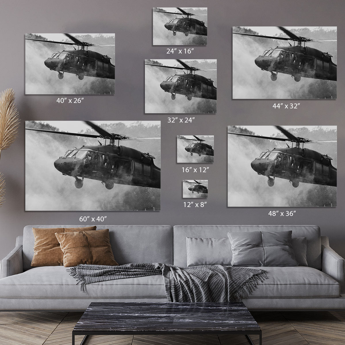 Black Hawk Helicopter Canvas Print or Poster - Canvas Art Rocks - 7