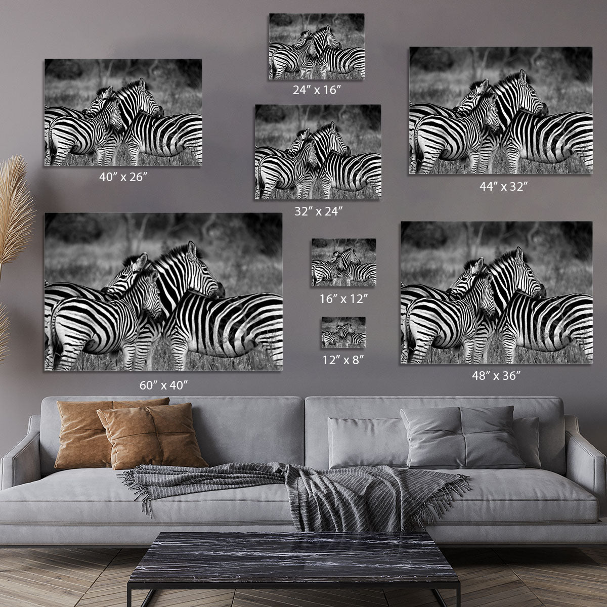 Black and White Zebra Canvas Print or Poster - Canvas Art Rocks - 7