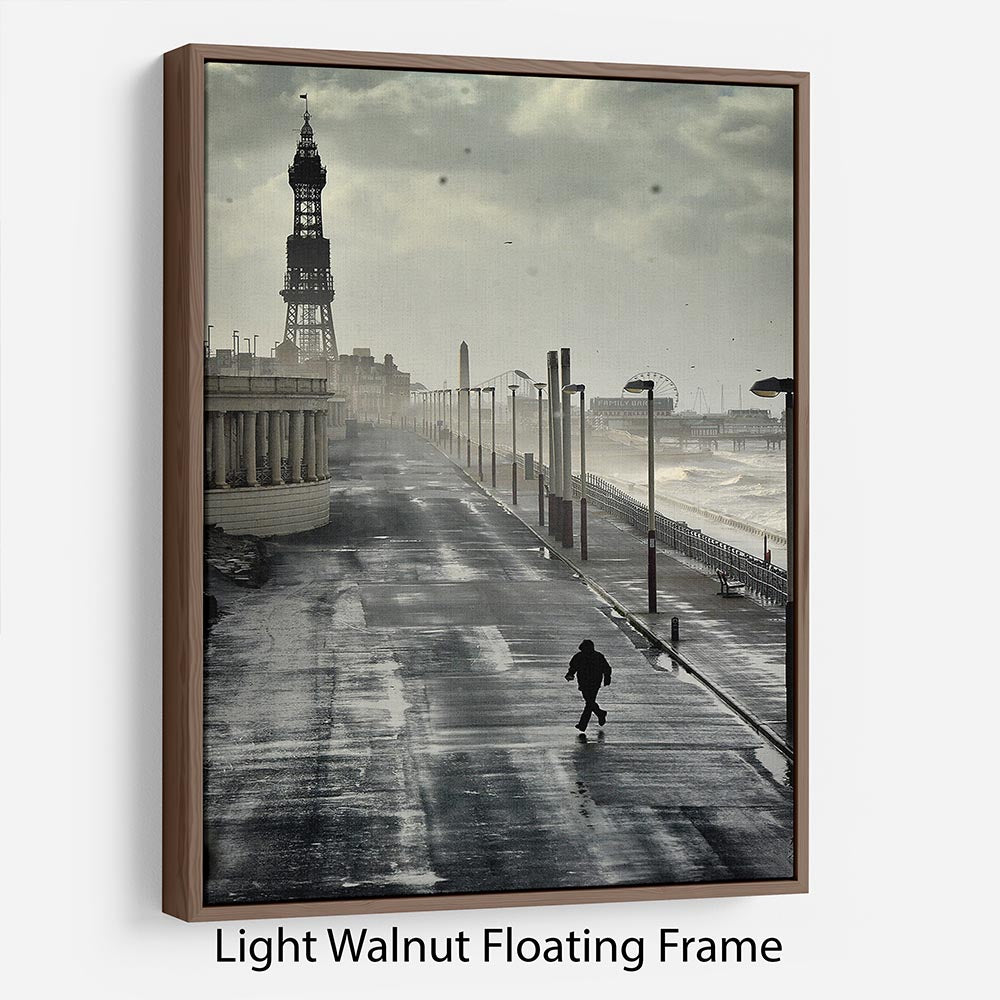 Blackpool Storm Floating Frame Canvas - Canvas Art Rocks 7
