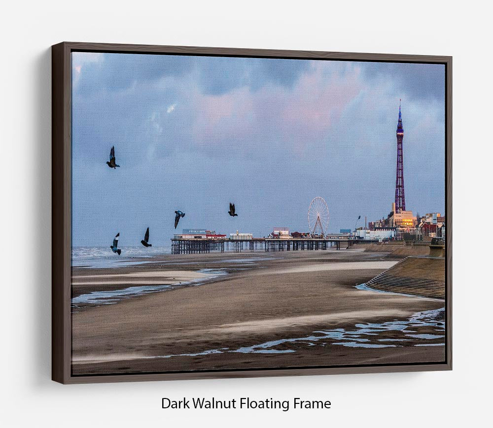 Blackpool view Floating Frame Canvas - Canvas Art Rocks - 5