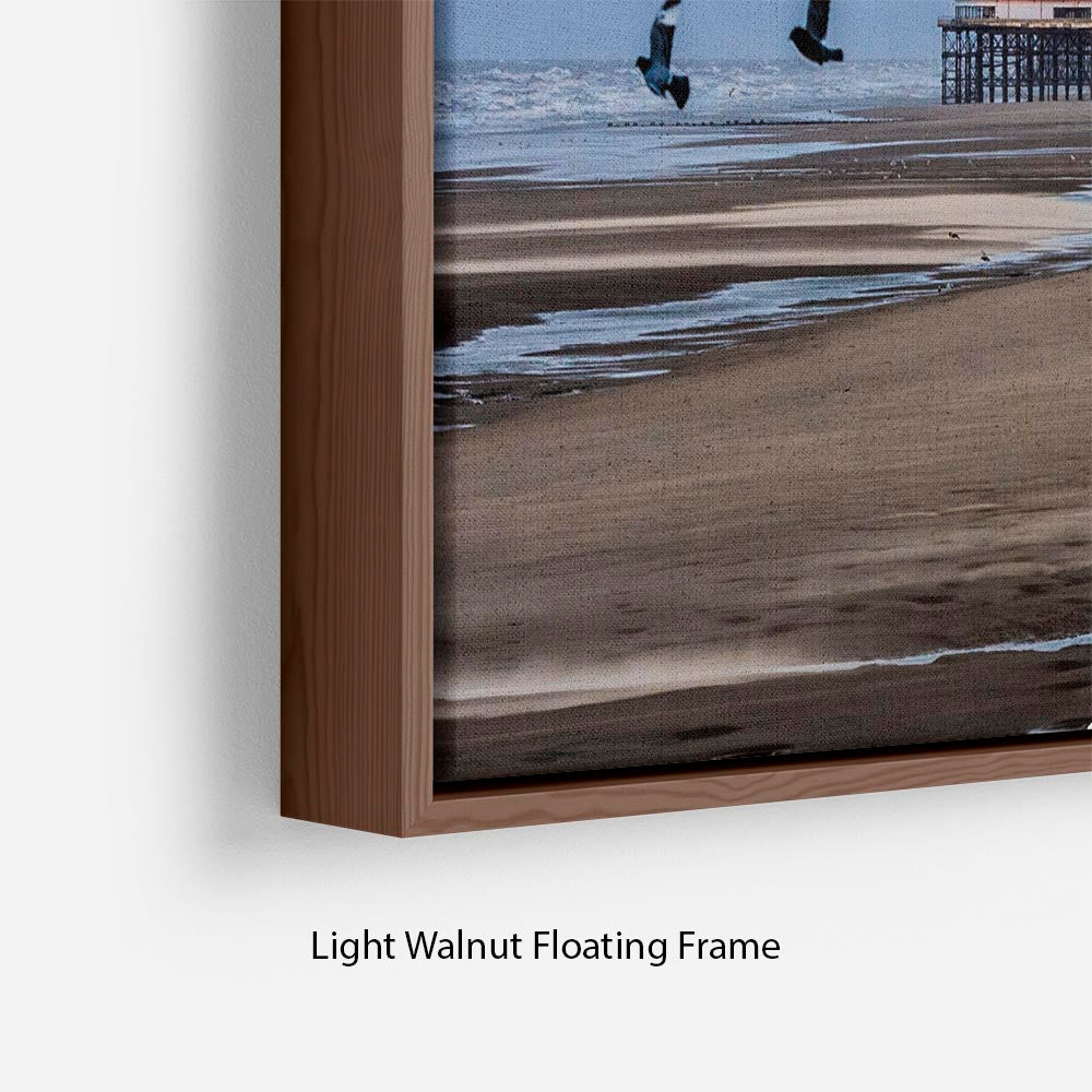 Blackpool view Floating Frame Canvas - Canvas Art Rocks - 8