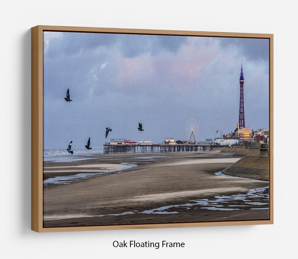 Blackpool view Floating Frame Canvas - Canvas Art Rocks - 9