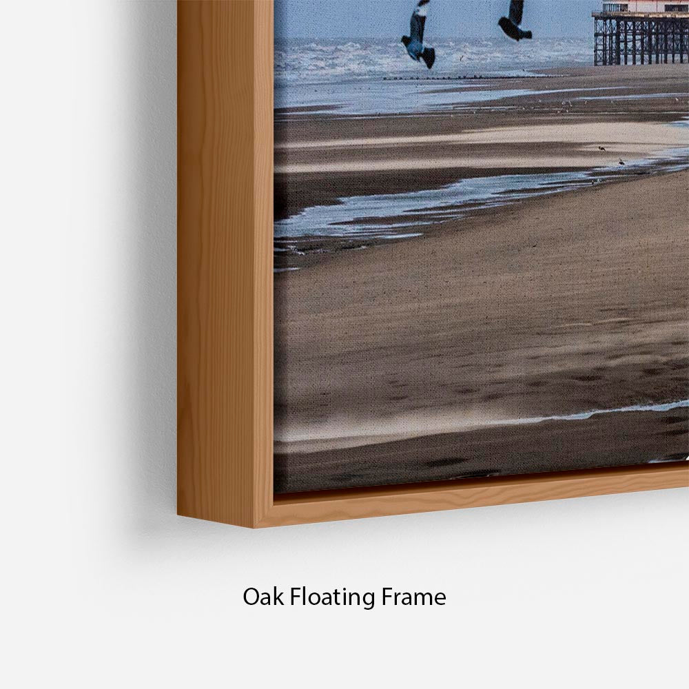 Blackpool view Floating Frame Canvas - Canvas Art Rocks - 10