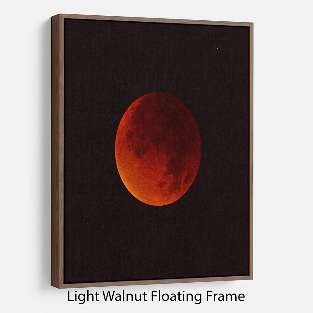 Blood Moon Rising Floating Frame Canvas - Canvas Art Rocks 7