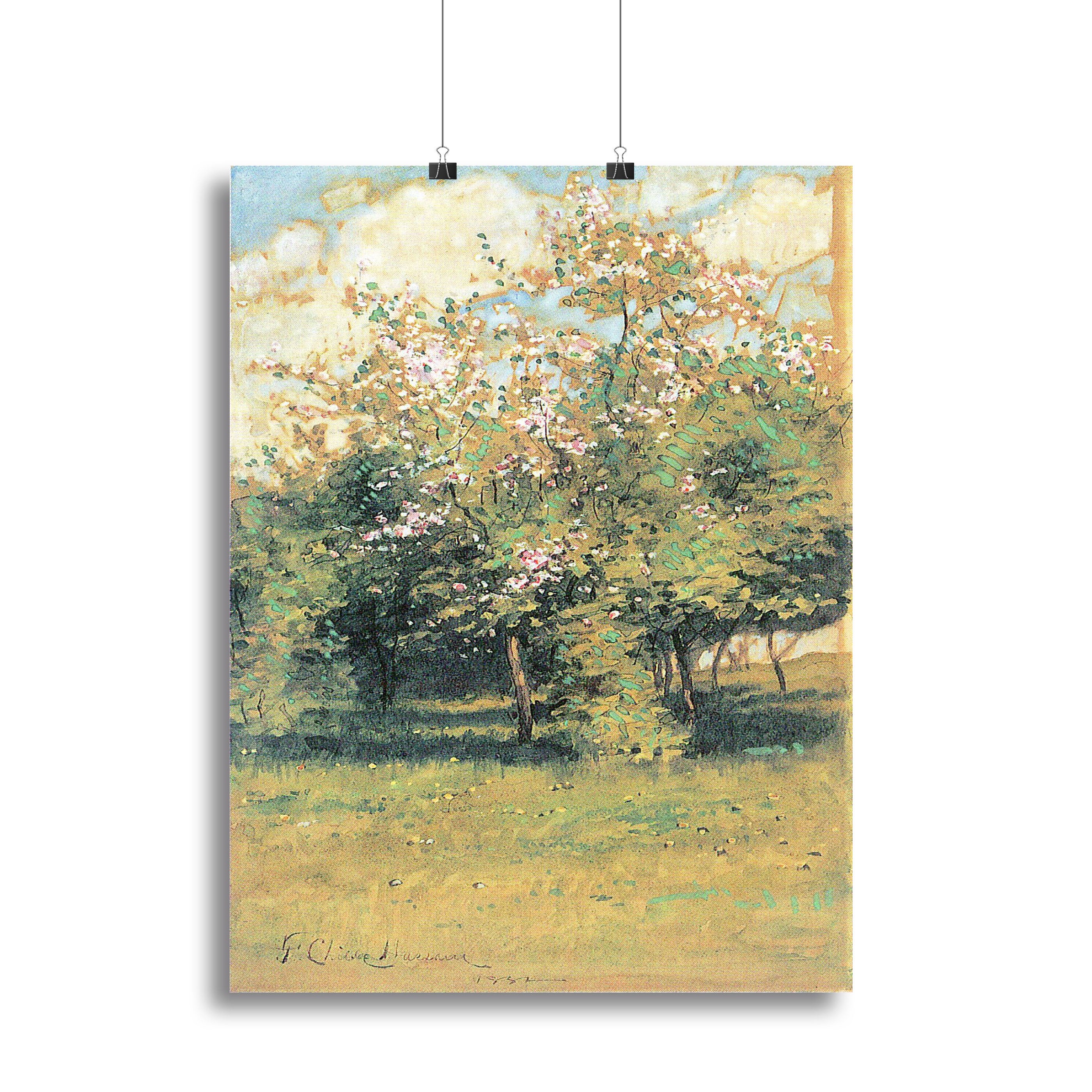 Blooming Trees by Hassam Canvas Print or Poster - Canvas Art Rocks - 2