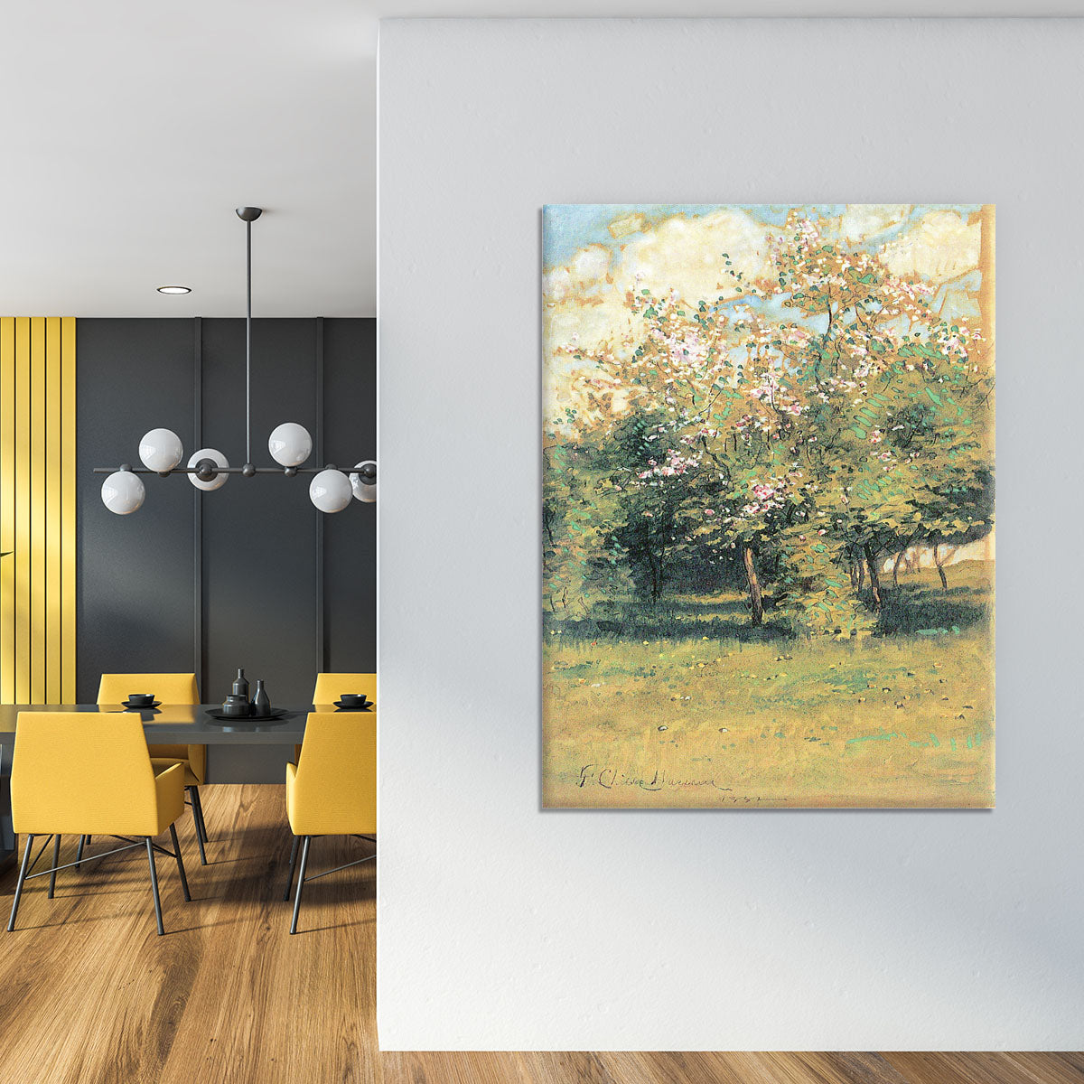 Blooming Trees by Hassam Canvas Print or Poster - Canvas Art Rocks - 4