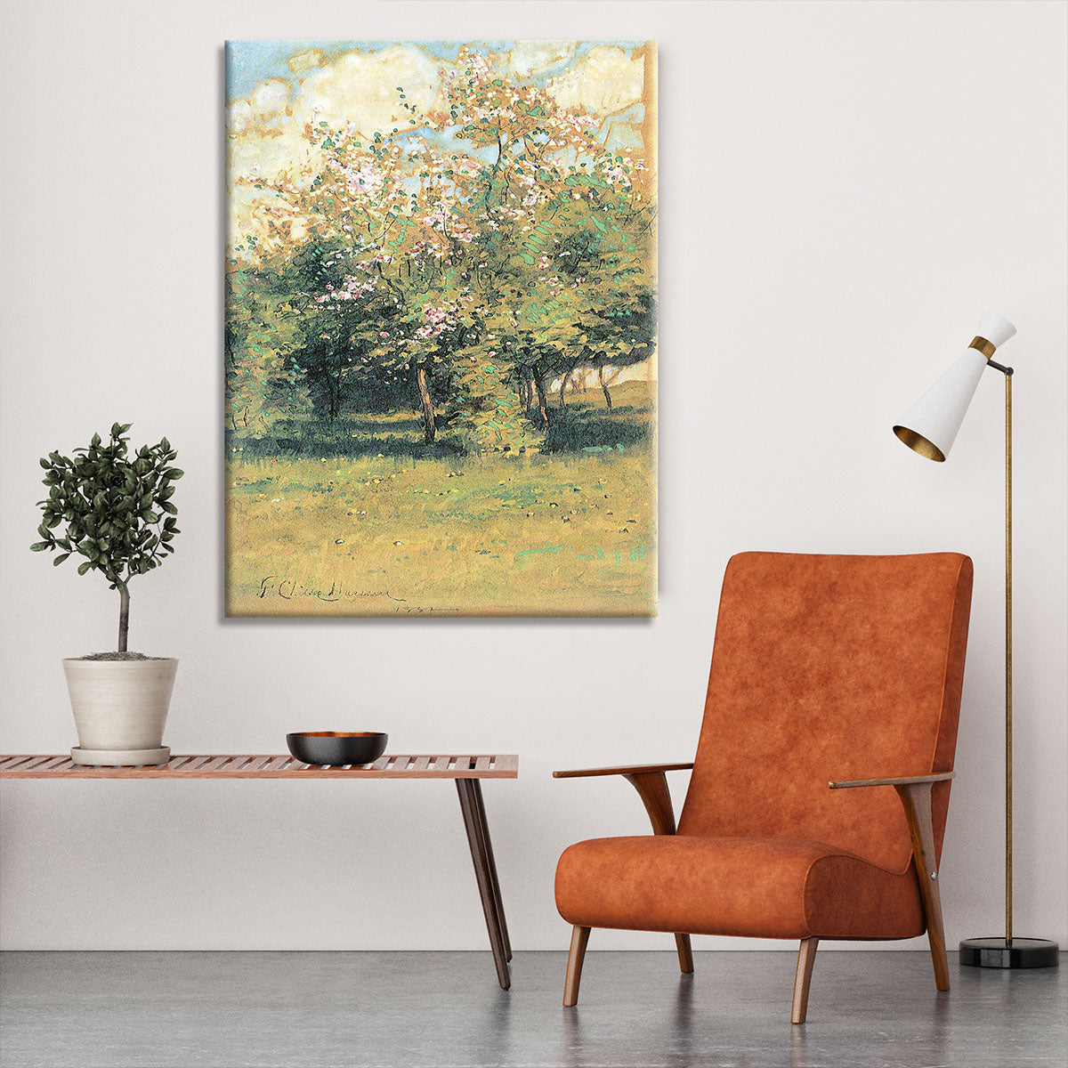 Blooming Trees by Hassam Canvas Print or Poster - Canvas Art Rocks - 6