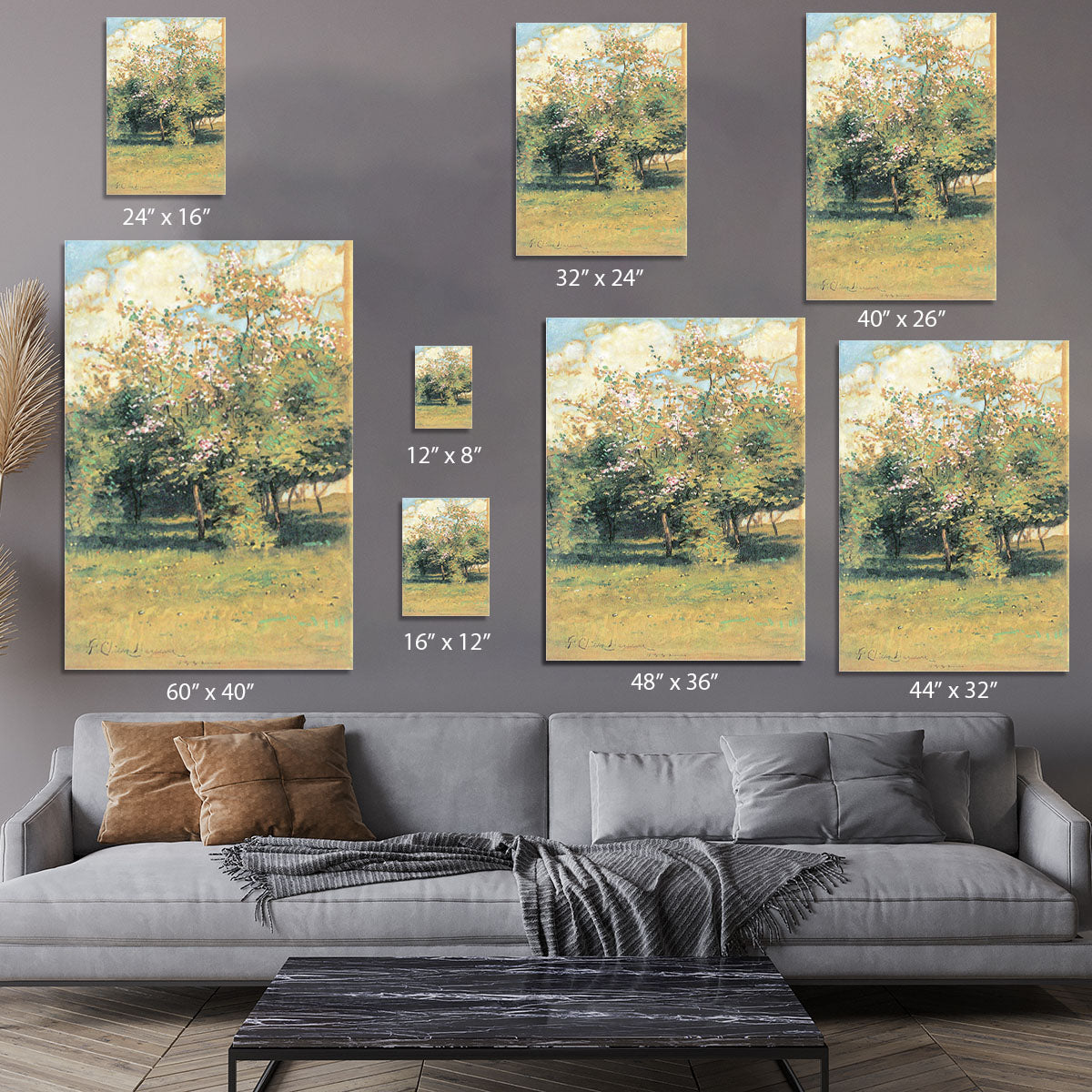 Blooming Trees by Hassam Canvas Print or Poster - Canvas Art Rocks - 7