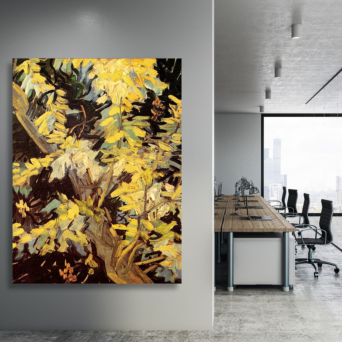 Blossoming Acacia Branches by Van Gogh Canvas Print or Poster - Canvas Art Rocks - 3