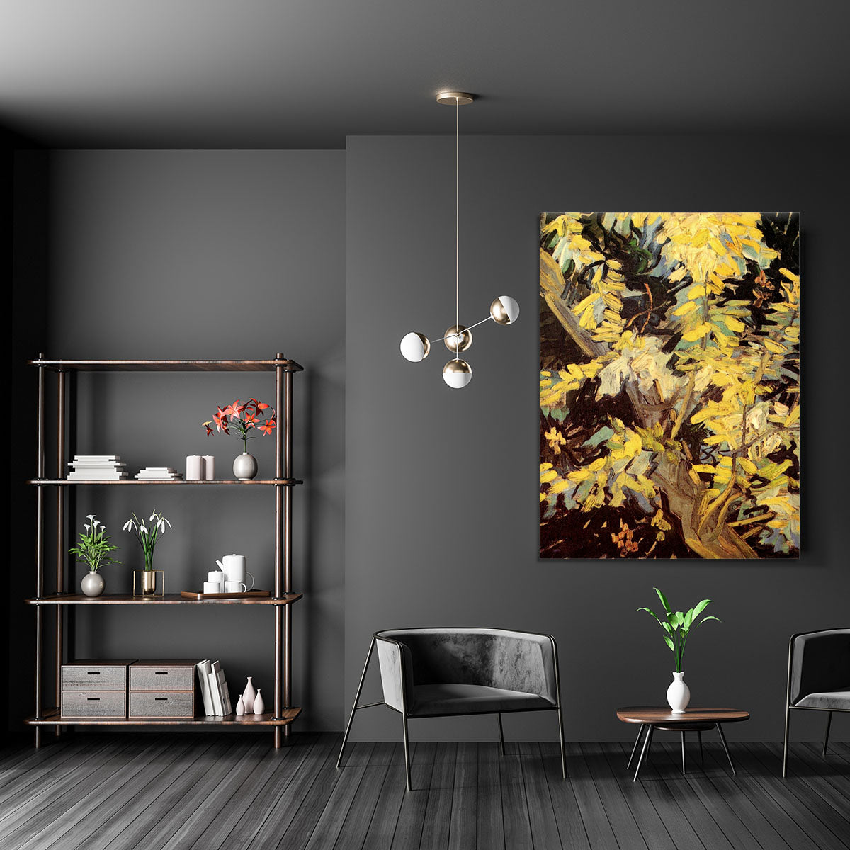 Blossoming Acacia Branches by Van Gogh Canvas Print or Poster - Canvas Art Rocks - 5