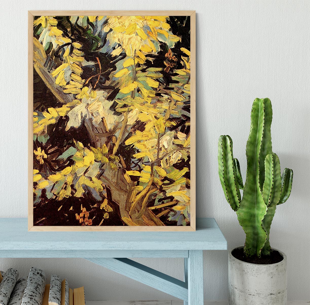 Blossoming Acacia Branches by Van Gogh Framed Print - Canvas Art Rocks - 4