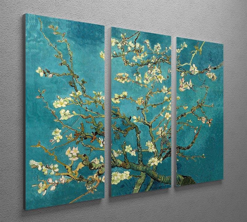 Blossoming Almond Tree by Van Gogh 3 Split Panel Canvas Print - Canvas Art Rocks - 4