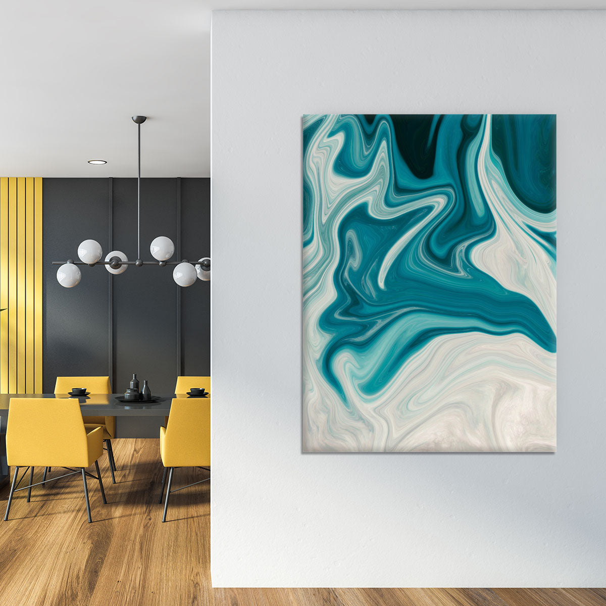 Blue Water Splash Canvas Print or Poster - Canvas Art Rocks - 4