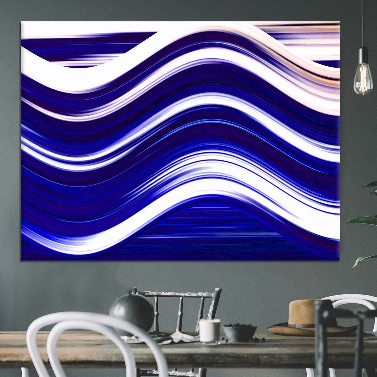 Blue Wave Canvas Print or Poster - Canvas Art Rocks - 3
