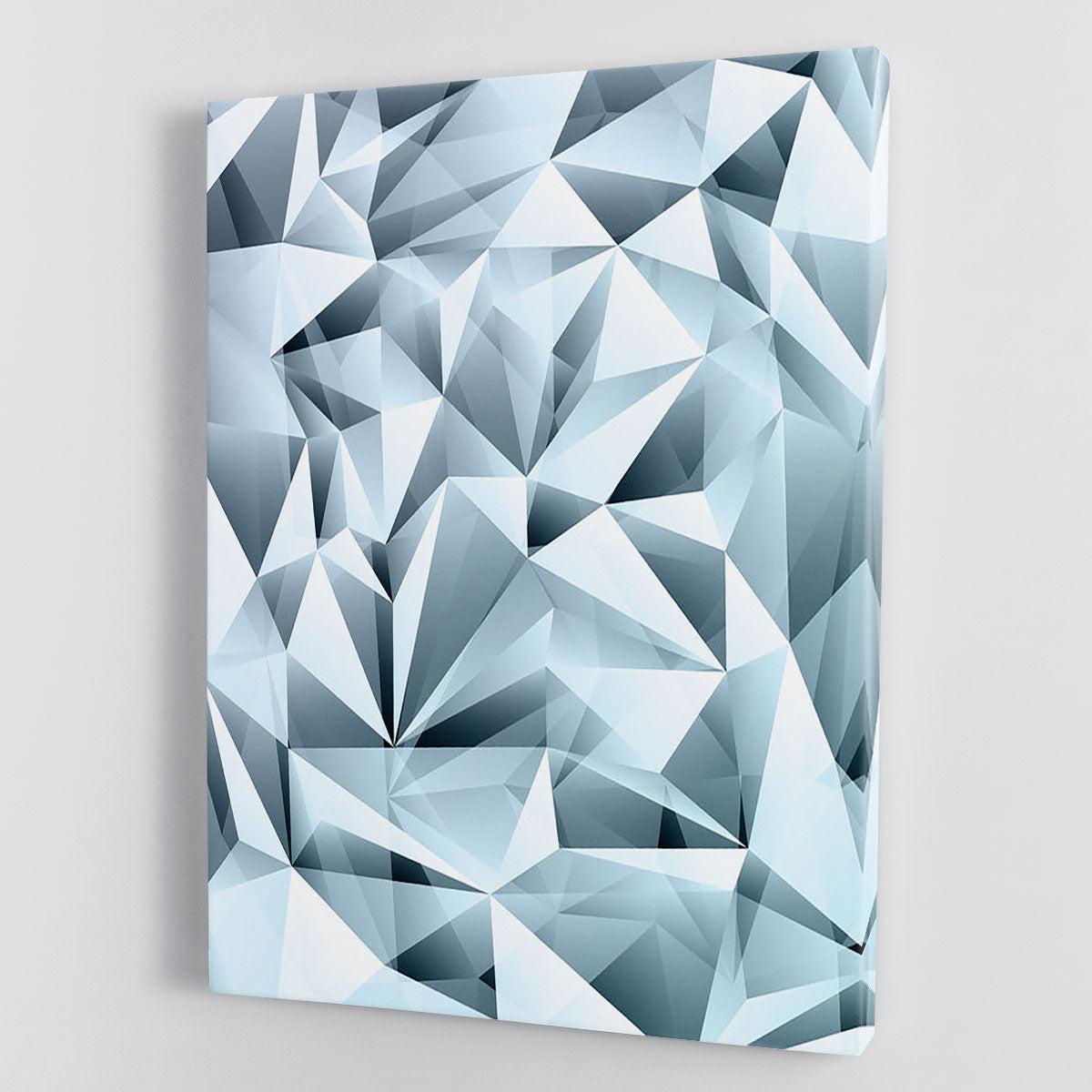 Blue abstract crystal Canvas Print or Poster - Canvas Art Rocks - 1