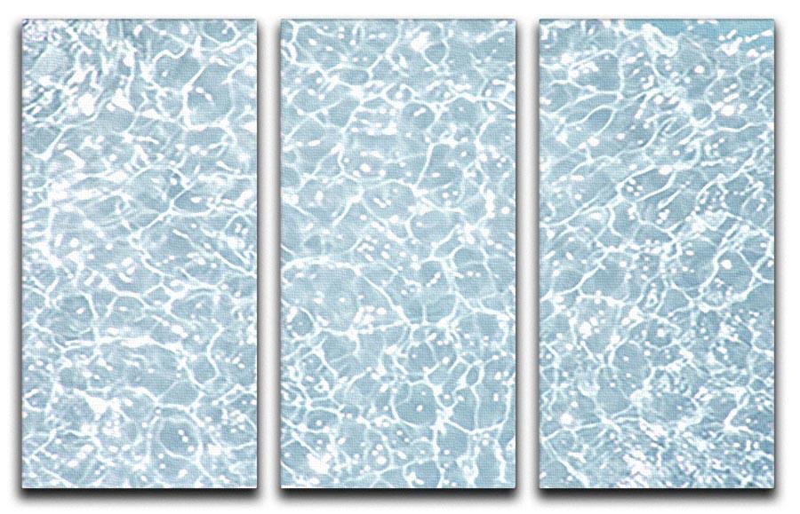 Blue water texture 3 Split Panel Canvas Print - Canvas Art Rocks - 1