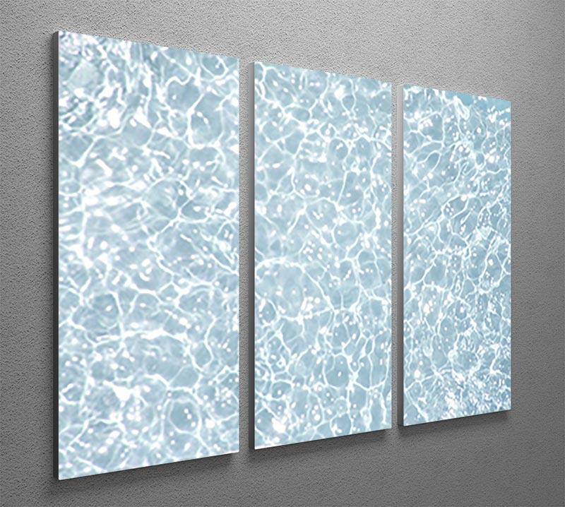 Blue water texture 3 Split Panel Canvas Print - Canvas Art Rocks - 2