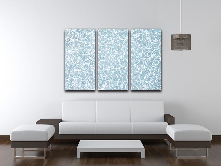Blue water texture 3 Split Panel Canvas Print - Canvas Art Rocks - 3