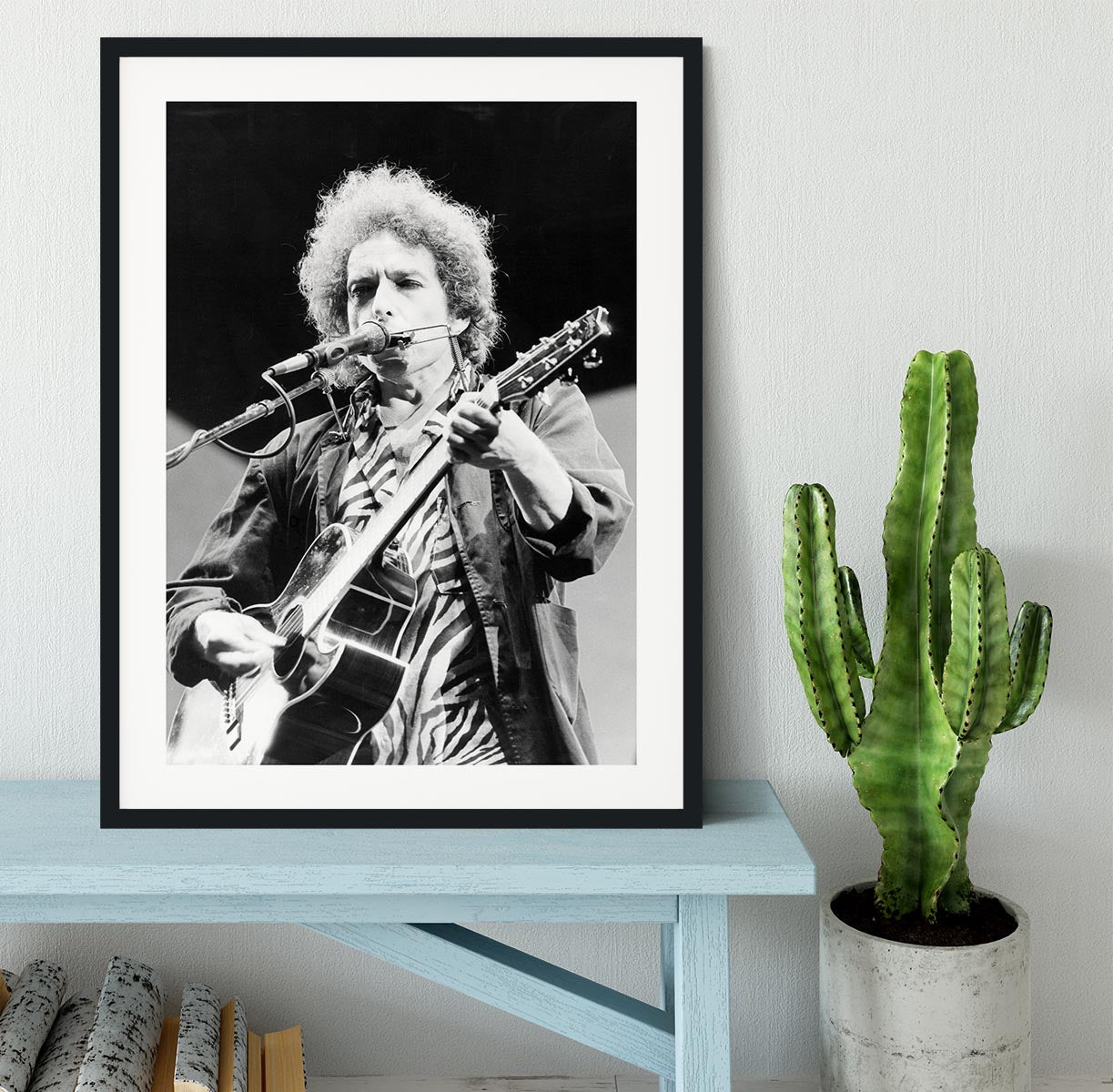 Bob Dylan 1984 Framed Print - Canvas Art Rocks - 1