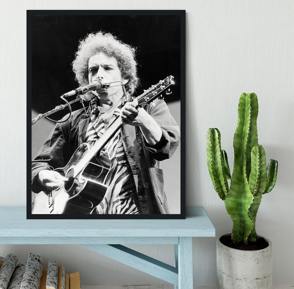Bob Dylan 1984 Framed Print - Canvas Art Rocks - 2