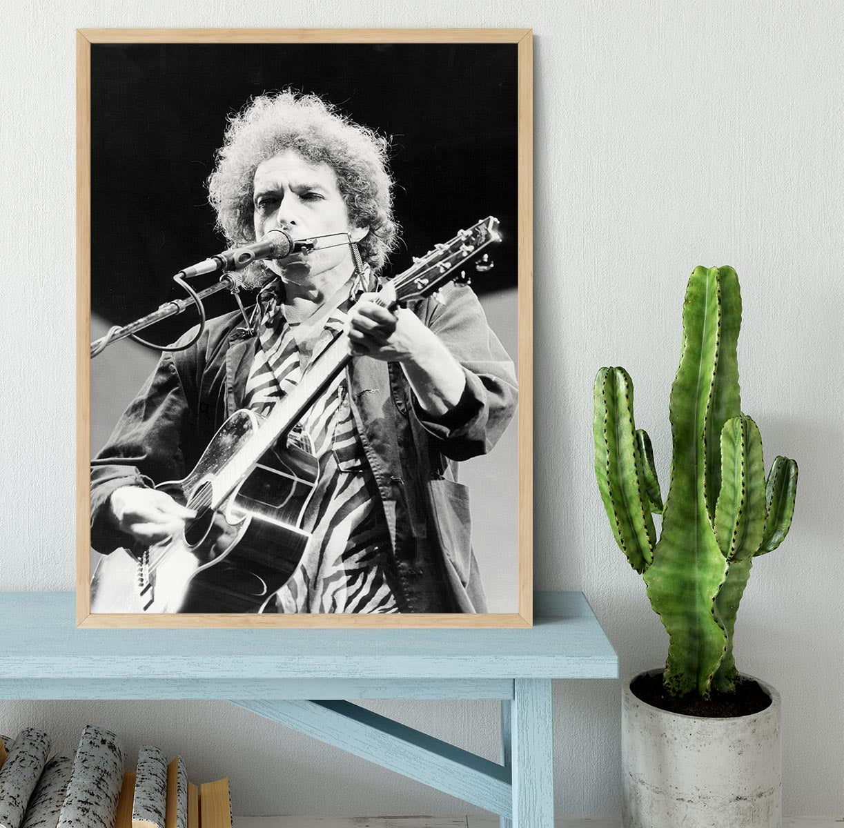 Bob Dylan 1984 Framed Print - Canvas Art Rocks - 4