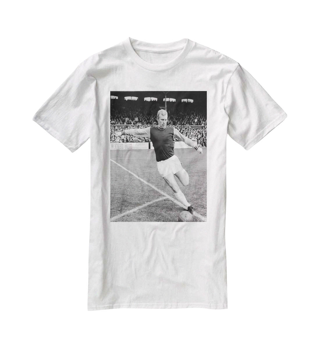 Bobby Moore West Ham Footballer T-Shirt - Canvas Art Rocks - 5