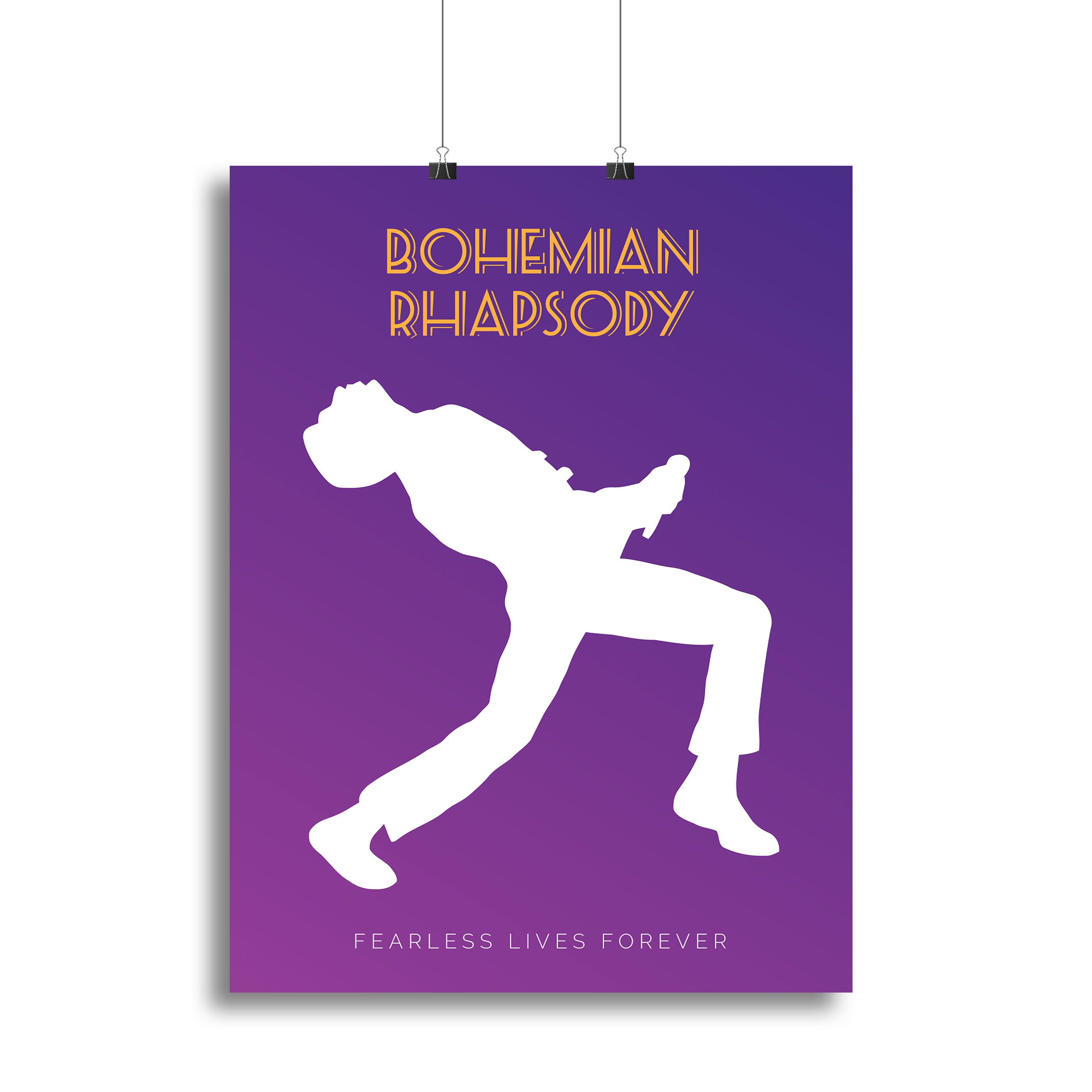 Bohemian Rhapsody Minimal Movie Canvas Print or Poster - Canvas Art Rocks - 2