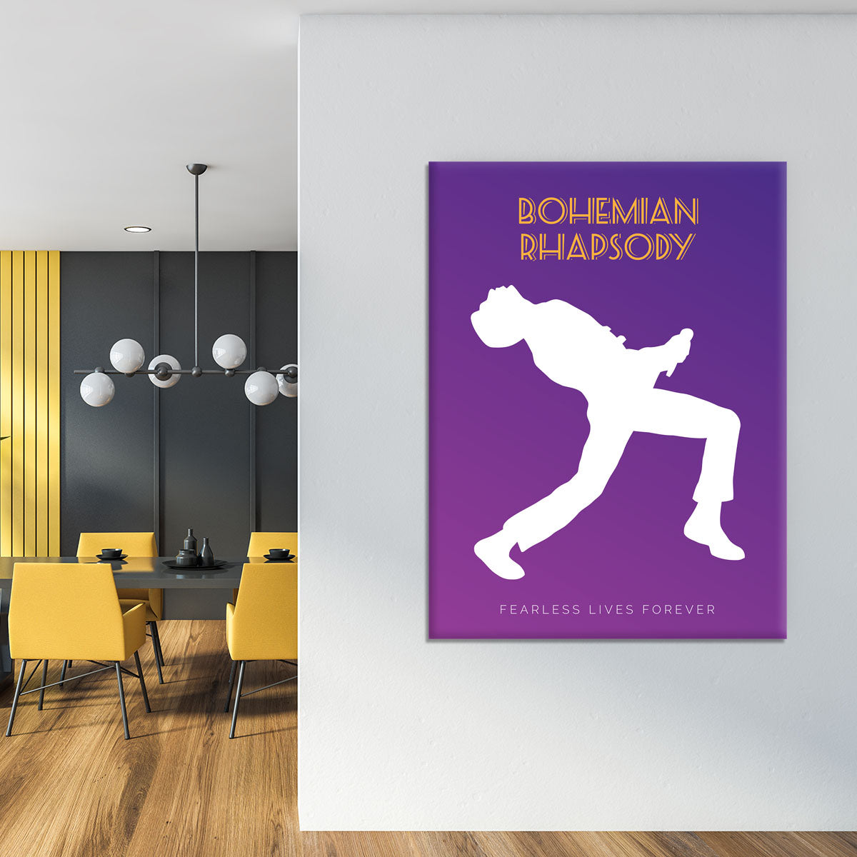 Bohemian Rhapsody Minimal Movie Canvas Print or Poster - Canvas Art Rocks - 4