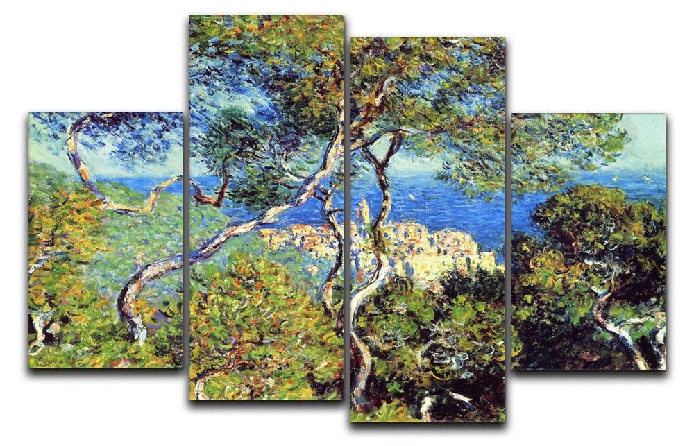Bordighera by Monet 4 Split Panel Canvas  - Canvas Art Rocks - 1