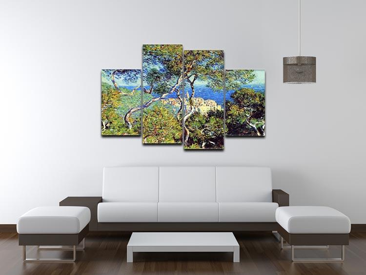 Bordighera by Monet 4 Split Panel Canvas - Canvas Art Rocks - 3