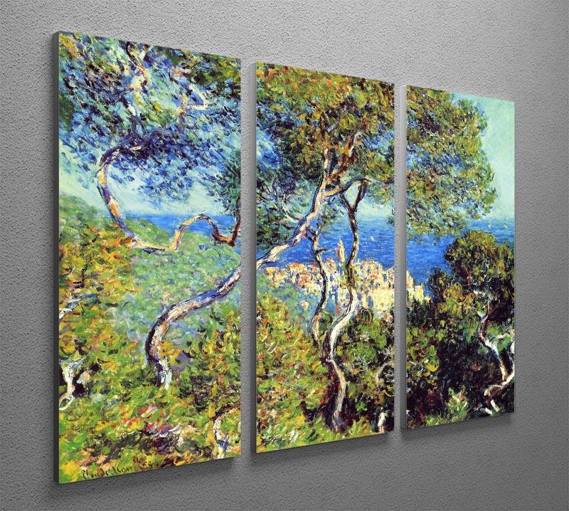 Bordighera by Monet Split Panel Canvas Print - Canvas Art Rocks - 4