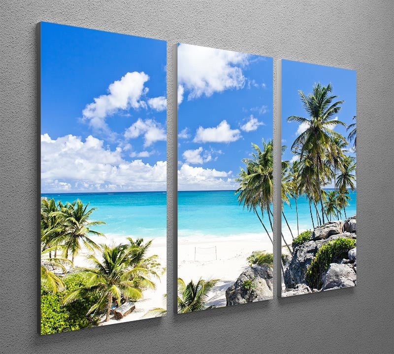 Bottom Bay Barbados 3 Split Panel Canvas Print - Canvas Art Rocks - 2