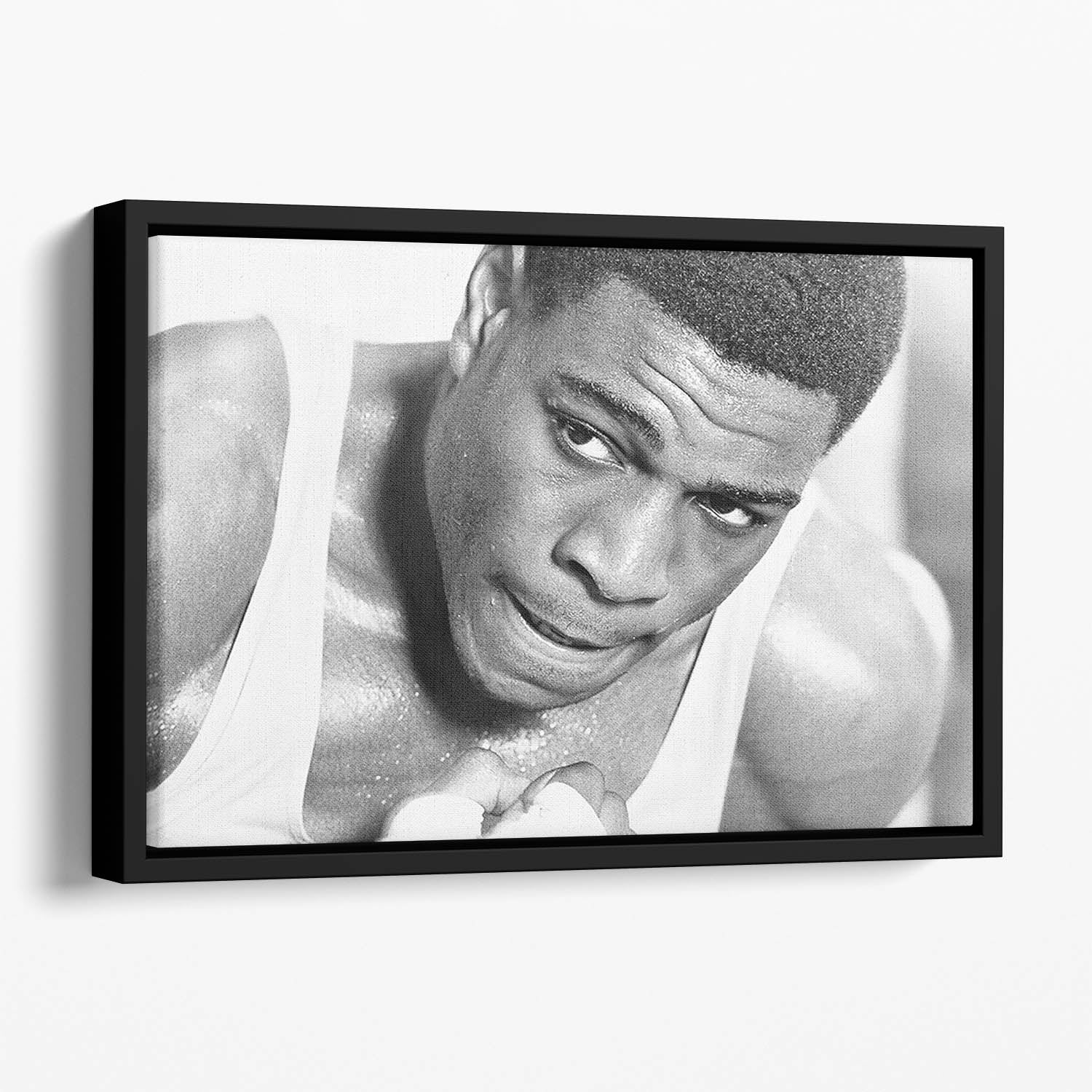 Boxer Frank Bruno Floating Framed Canvas