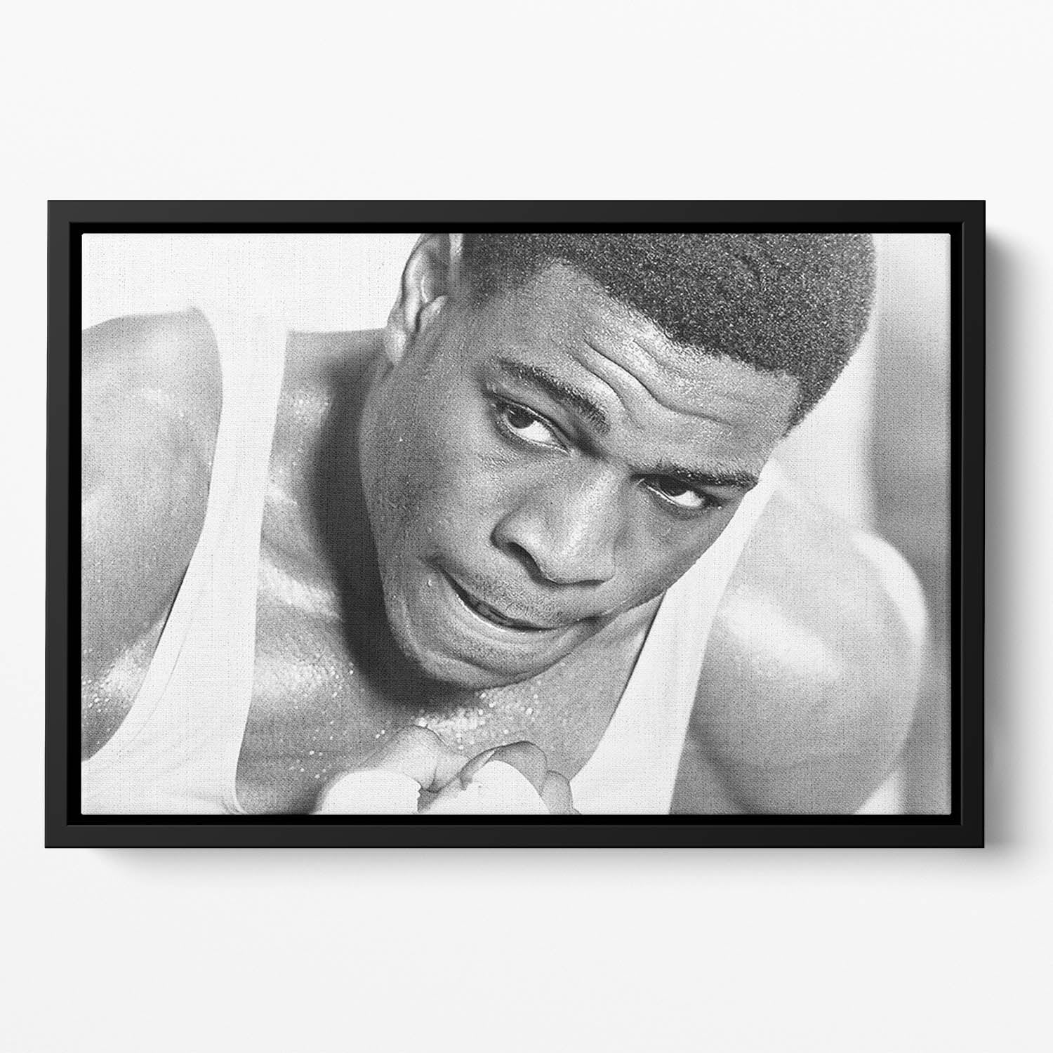 Boxer Frank Bruno Floating Framed Canvas